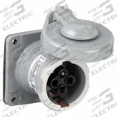HUBBELL Pin and Sleeve Receptacle: Silver, 250V DC/600V AC, Three Phase, 30 A, 3 Pole, 4 Wire (MPN HBL430RS2W). Key specifications — Brand: HUBBELL.