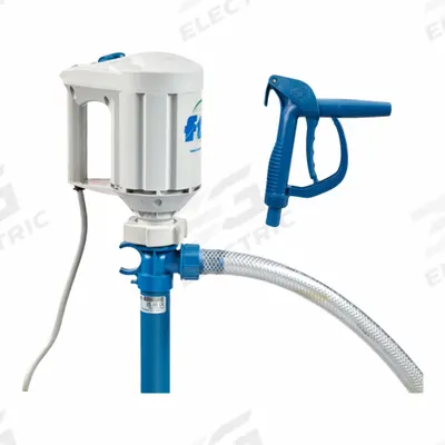 FINISH THOMPSON Electric Drum Pump: Pump with Hose & Nozzle, 4/5 hp HP, 115 V AC, 37 gpm - Centrifugal Electric Drum Pumps