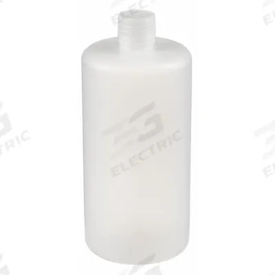 APPROVED VENDOR Laboratory Bottle: HDPE, 32 fl oz, 1 L, Colorless, Closure Included - HDPE Narrow Mouth Round Lab Bottles