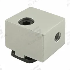 Panel Mount Block: For Std Panel, Anodized, Silver, Aluminum, Inch, 80/20 15 Series (MPN 2425). Key specifications — Brand: 80/20; Includes Fasteners: Yes; Finish: Anodized; Material: Aluminum; Product Type: Panel Mount Block; Compatible Series: 15 Series.