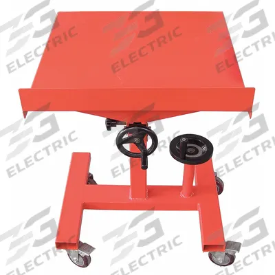 APPROVED VENDOR Mobile Workstand: Adj Ht, Steel, 24 in x 24 in - Steel-Top Tilting Mobile Worktables