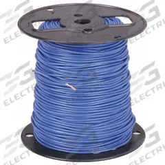 SOUTHWIRE Hookup Wire: 14 AWG Conductor Size, Blue, 500 ft Overall Lg, 600 V Volt (MPN 411030506). Key specifications — Brand: SOUTHWIRE; Product Type: Machine Tool Wire; Standards: UL 1020; Manufacturer Part Number: 411030506.