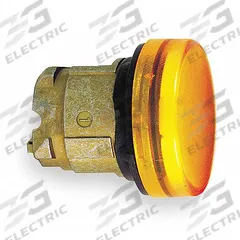 SCHNEIDER ELECTRIC Pilot Light Head: 22 mm Panel Mounting Hole Dia, Orange, Smooth, XB4 Series (MPN ZB4BV05). Key specifications — Brand: SCHNEIDER; Compatible Lamp Module Type: BA9 Lamp Module; Compatible with Series: XB4.