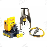 ENERPAC Hydraulic Puller Set: 24 ton Capacity with Attachments, 24 ton Cylinder Nominal Capacity (MPN GPS24EB). Key specifications — attr98874: ENERPAC; attr96739: Puller Long Jaw Set; attr1177737: Electric Pump.