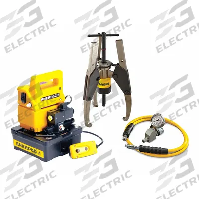 ENERPAC Hydraulic Puller Set: 24 ton Capacity with Attachments - Ram Puller Sets