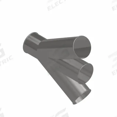 NORDFAB Dust Collection Duct and Fittings: Stainless Steel, For 6 in Duct Dia, 21 in Overall Lg - Branches