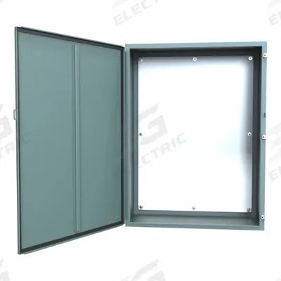 HAMMOND Electrical Enclosure: Steel, 48 in x 36 in x 16 in, NEMA 12/13, w/Panel - Steel Dust-Tight Enclosures