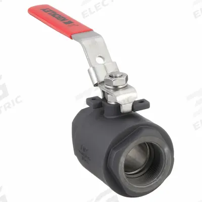 KECKLEY Manual Two-Way Ball Valve: 1 1/2 in, Carbon Steel, Straight, FNPT x FNPT - Carbon Steel Ball Valves