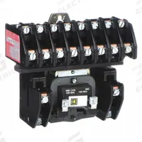 SQUARE D Lighting Magnetic Contactor: 10 Poles, 120V AC, 30 A, Electrically Held (MPN 8903LO1000V02). Key specifications — attr948947: SQUARE D.