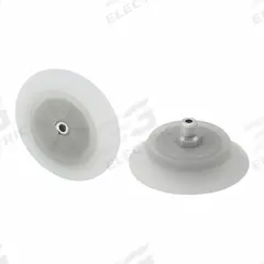 SCHMALZ Vacuum Pad Assembly: Flat, 1/4 in NPT Vacuum Port, 98.1 mm Pad Dia, Clear, 23.5 mm Pad Ht (MPN 10.01.01.15156). Key specifications — attr1019136: 10.01.01.15156; attr1019138: SCHMALZ; attr1019139: 55 A.