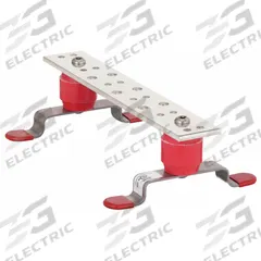 Grounding Busbar: Copper, 12 in Grounding Bar Lg, (3) 3/8 in/(6) 1/4 in Grounding Bar Holes and Size (MPN GB2B0306TPI-1). Key specifications — Material: Copper; For Use With: Telecom/Data Center; Ground Wire Included: No; Grounding Bar Holes and Size: (6) 1/4 in; Includes: Panduit GB2B0306TPI-1 Grounding Busbar; Brand: PANDUIT.