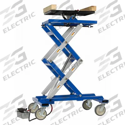 OTC Vehicle Lift: Powertrain Scissor Lift, Air, 1.25 ton Load Capacity, Steel - Powertrain Scissor Lifts