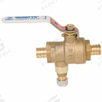 WATTS Ball And Relief Valve: Crimped x Crimped, 3/4 in x 3/4 in, Bronze, 400 psi Max. Op Pressure (MPN 3/4 LFBRVM1PXPXC-125). Key specifications — Brand: WATTS.