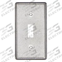 RACO Electrical Box Cover: 1 Gangs, Open, For Rectangular Box Shape, Galvanized Zinc (MPN 865). Key specifications — Brand: RACO; For Box Shape: Rectangular; Material: Galvanized Zinc; Cover Design: Open.
