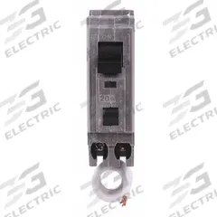 GE Miniature Circuit Breaker: THHQL, 20 A, 120/240V AC, Single Phase, 22kA at 120/240V AC, 1 Poles (MPN THHQL1120AF2). Key specifications — Amps: 20 A; AC Voltage Rating: 120/240V AC; Phase: Single; Max. AIR Rating: 22kA at 120/240V AC; For Use With: Power Mark Gold Load Centers and AQ Lighting Panels.