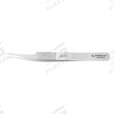 EXCELTA Tweezers: Cobalt, Point, Offset Tip - High-Precision Tweezers