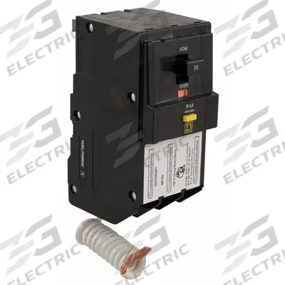 SQUARE D Miniature Circuit Breaker: 20 A, 120V AC, Three Phase, 10kA at 120V AC - QO Series, Plug-In Square D Miniature Circuit Breakers