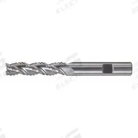 CLEVELAND Roughing End Mill: Carbide, 3 Flute, Coarse Pitch, 1/2" Mill Dia, 1" LOC, 3" OAL (MPN C60460)