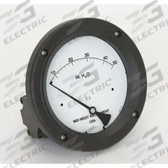 MIDWEST INSTRUMENT Differential Pressure Gauge: Back, 1/4 in NPT Female, ±3-2-3% Gauge Accuracy, 142 (MPN 142-SC-00-OO-50H). Key specifications — Sensor Type: Diaphragm; Series: 142; Housing Material: 316 Stainless Steel; Certificate of Calibration: Not Included; Gauge Accuracy: ±3-2-3%.