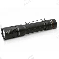 FENIX LIGHTING Tactical Flashlight: Rechargeable, 3,200 lm, 2.33 hr Run Time at Max. Brightness (MPN PD45R ACE). Key specifications — Brand: FENIX LIGHTING; Switch Location: Tail; Charger Style Included: USB Type-C Cord; Battery Requirements - Broad: Includes Rechargeable.