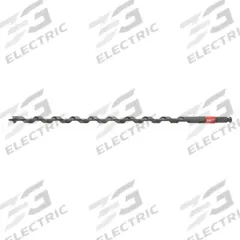 MILWAUKEE Auger Drill Bit: 3/8 in Drill Bit Size, 24 in Overall Lg, Hex Shank, Pole Auger Auger (MPN 48-13-6800). Key specifications — attr255259: Pole Auger; attr255260: Steel; attr255261: PTFE; attr277197: MILWAUKEE.