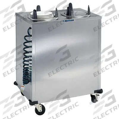 LAKESIDE Plate Dispenser Cart: Heated, 10 1/8 in Plate Size, 39 7/8 in Overall Ht - Heated Plate Dispenser Carts