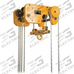 HARRINGTON Manual Chain Hoist: Geared Trolley, 6,000 lb Lifting Capacity, 20 ft Lift Lg (MPN SHB030-20). Key specifications — Brand: HARRINGTON; Lifting Hook Type: Hook with Safety Latch.