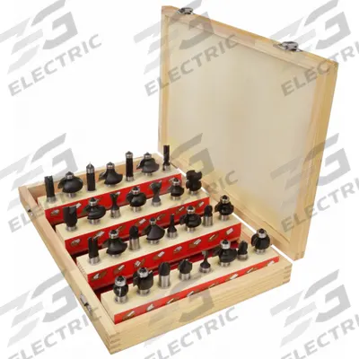 APPROVED VENDOR Router Bit Set: Fractional Inch - Carbide-Tipped Router Bit Sets