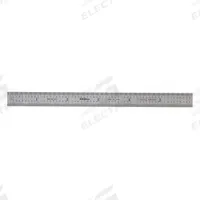 MITUTOYO Flexible Rule: 182-206, 6 in / 150 mm, 0.02 in Thick, 0.5 mm/1/100 in, Chrome, Black, Flex. Key specifications — attr939978: 0.5 mm; attr934745: MITUTOYO; attr944504: Inside Read; attr944509: Chrome; attr939993: Decimal; attr986193: Etched.