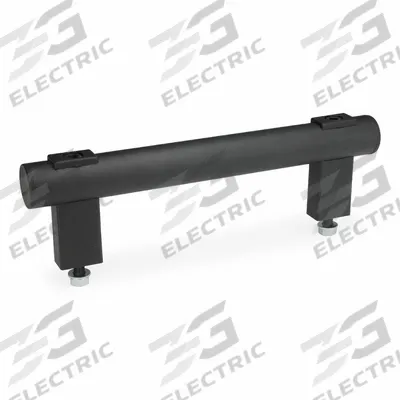 JW WINCO Pull Handle: Threaded Holes, Front-Mount, 8 in Mounting Hole Center to Center - Load-Rated Straight-Leg Tubular Pull Handles