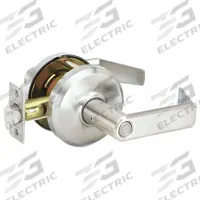 DORMAKABA Door Lockset: Privacy Lever Locksets, Nickel, ADA Compliant, SFIC (MPN QCL240E619S4478S). Key specifications — Ligature Resistance: Not Ligature-Resistant; Brand: DORMAKABA; Lockset Function ANSI Code: F76; Visual Indicator Message: No Message; Lockset Style: QCL Sierra; ADA Compliant: Yes; Finish: Satin Nickel-Plated, Clear Coated : Cast Zinc.