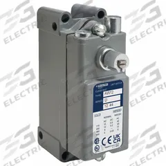 TELEMECANIQUE SENSORS Plug-In Limit Switch: Roller Lever, Metallic, Plug-In, 9007AW, SPDT-DB-1NO/1NC (MPN 9007AW16). Key specifications — Brand: TELEMECANIQUE SENSORS; Manufacturer Part Number: 9007AW16; Contact Form: SPDT-DB-1NO/1NC; Actuator Style: Rotary Lever; Differential Travel: 2.5°; Overtravel: 25°; Pretravel: 5°; Series: 9007AW.