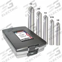 APPROVED VENDOR Spotting Drill Bit Set: 5 Pc, 1/8 in to 1/2 in, 120°, Carbide (MPN 402-888811). Key specifications — attr1301272: APPROVED VENDOR.