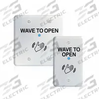 SECURITRON Wave-to-Open Touch Plate: 4 1/2 in Ht, 4 1/2 in Wd (MPN WSS-WSD). Key specifications — Product Type: Wave-to-Open Touch Plate; Operation Type: Wave-to-Open; ADA Compliant: No; Brand: SECURITRON.