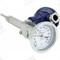 DWYER Dial Thermometer With Process Output: 0°F to 250°F, +/- 1% Accuracy, 2.5 in Stem Lg, Male (MPN BTO32551). Key specifications — Brand: DWYER; Accuracy: +/- 1%.