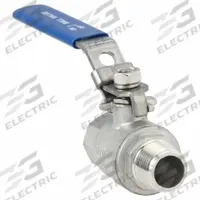 USA INDUSTRIALS Manual Two-Way Ball Valve: 1/2 in, 304 Stainless Steel, Straight Valve Body, PTFE (MPN ZUSA-VLV-151). Key specifications — Brand: USA INDUSTRIALS; Handle: Locking Lever.