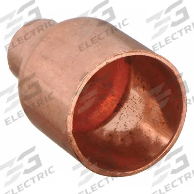 STREAMLINE Sweat Fitting Adapter: 1 in CTS x 3/8 in CTS, FTG x Cup, No Center Stop - Wrot Copper Tube Fittings