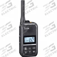 ICOM Handheld Two-Way Radio: F200 Series, UHF, Analog, 2 W, 16 Channels, Alphanumeric, 15 hr, Li-Ion (MPN F200 11 USA). Key specifications — FCC License Required: Yes.
