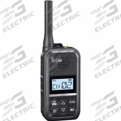 ICOM Handheld Two-Way Radio: F200 Series, UHF, Analog, 2 W, 16 Channels, Alphanumeric - UHF Business Radios