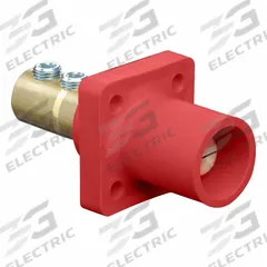 Single Pole Receptacle: Red, Straight Taper Nose Mating, Double Set Screw Termination, 400 A (MPN 16R21-UR). Key specifications — Series: 16; Receptacle Gender: Male; Brand: LEVITON.