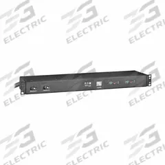 EATON TRIPP LITE PDU: Single-Phase, 120V AC, 12 Outlets, NEMA 5-15/20R, Metered, 1 RU, Rear Facing (MPN PDUMH30-ISO). Key specifications — Plug Type: NEMA L5-30P; Brand: EATON TRIPP LITE; Phase: Single-Phase; Maximum Input Voltage: 120V AC; Receptacle Type: NEMA 5-15/20R; Mounting Location: Wall; Facing: Rear.