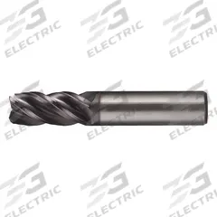 CLEVELAND Corner Radius End Mill: Carbide, TiAlN Coated, 4 Flute, 5/8" Mill Dia, 3/4" LOC, 0.03" Rad (MPN C80060)
