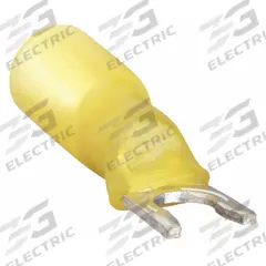 3M Fork Terminals: Yellow, Heat Shrink, #10 Stud Size, 12 AWG – 10 AWG Wire Range, Locking Fork (MPN MH10-10FLX). Key specifications — Barrel Style: Strain Relief; Manufacturer Part Number: MH10-10FLX; Brand: 3M; Series: TH.