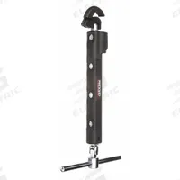 RIDGID Basin Nut Wrench: Telescoping Handle, Metal, 10 to 17 in, 1/2 to 1-1/4 in For Pipe Size (MPN 46753). Key specifications — attr326392: 1/2 to 1-1/4 in; attr326394: Yes; attr524928: Metal; attr522391: Basin Wrench; attr326393: 10 to 17 in; attr326150: RIDGID; attr542335: Innovative Design Makes Working With Faucet Fittings and Retaining Nuts Easier Than Ever, Built-In, Water-Resistant Led Light Provides Direct Illumination of Your Work, Ergonomic Textured Handle Increases Leverage and Improves Grip.