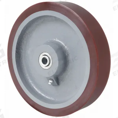 APPROVED VENDOR Caster Wheel: 8 in Wheel Dia., 1 3/4 in Wheel Wd, Polyurethane - Polyurethane Tread on Iron Core Wheels