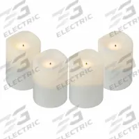 STERNO Flameless Candle: 24 hr Burn Time, White, 2 in Overall Ht, 1 1/2 in Overall Wd (MPN 60326). Key specifications — Application: Flameless Inside Lamps; Jar Color: White; Brand: STERNO; Light Color: White; Color: White; Material: Plastic; Product Type: Votive Candle.