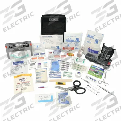 ELITE FIRST AID First Aid Kit: Plastic Bag, 2 People Served, 99 Components - Bleeding Control Kits