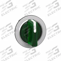 SCHNEIDER ELECTRIC Short-Handled Selector Switch: 30 mm Panel Mount Size, 3 Positions, Series XB4 (MPN ZB4FK1333). Key specifications — Action: Maintained/Maintained/Maintained; Cam: No Cam Included; Brand: SCHNEIDER; Switch Bezel Material Type: Metallic.