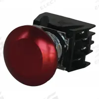 EATON Hazardous Location Push Button: 30 mm, Metallic, Mushroom Head Profile, 2NO/2NC (MPN 10250T713R). Key specifications — Manufacturer Part Number: 10250T713R; Product Type: Push Button Operators; Series: 10250T; Brand: EATON; AC Contact Rating: 10 A @ 600 V; Action: Momentary; DC Contact Rating: 2.5 A @ 250 V; Operator Illumination: Non-Illuminated.