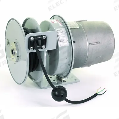 KH INDUSTRIES Extension Cord Reel: 50 ft Cord Lg, 14 AWG, Bare Wire Retractable End, SOOW - Hazardous Location Cord Reels